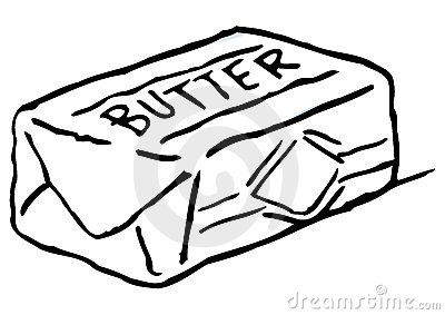 butter clipart sketch