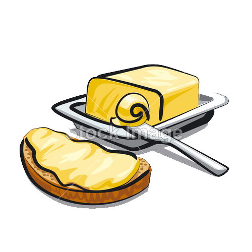 butter clipart yellow food