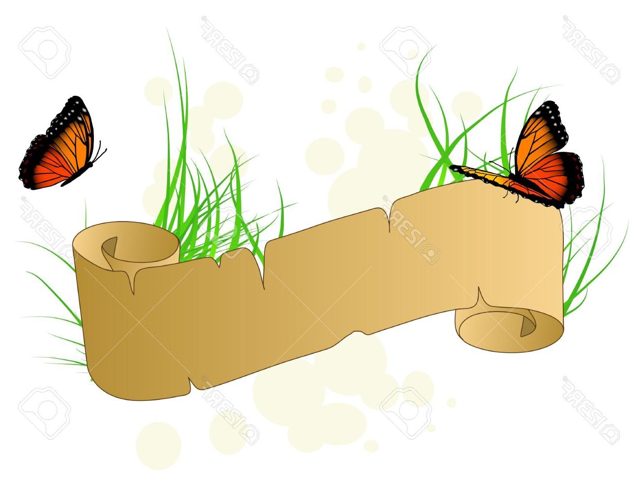 Butterflies clipart banner. Best butterfly file free