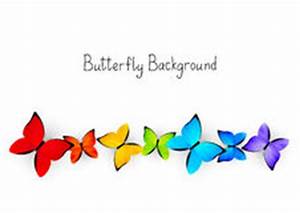 Butterflies clipart banner. Butterfly border line rainbow