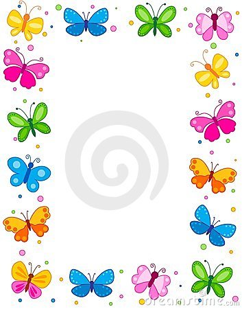 butterfly clipart borderline