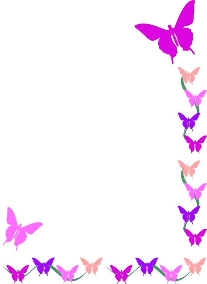 butterfly clipart borderline