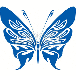 butterfly clipart dark blue