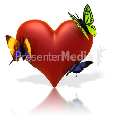 Butterflies clipart heart. Resting on wildlife and
