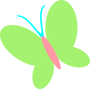 butterfly clipart light green