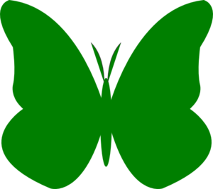 Butterfly clipart vector.  collection of green