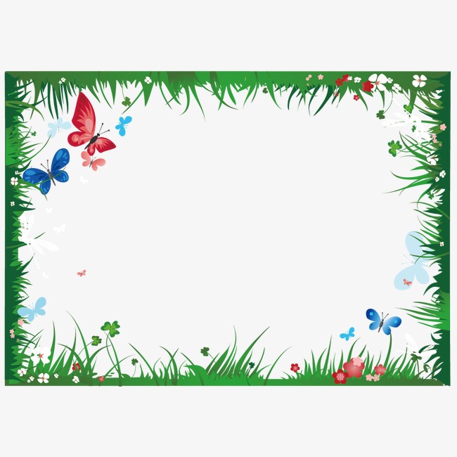 butterflies clipart picture frame