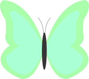 butterflies clipart plain
