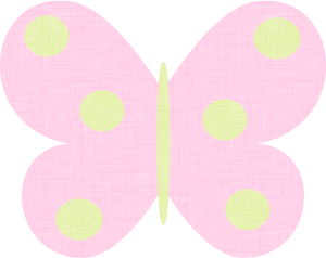 butterflies clipart polka dot