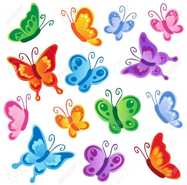 butterflies clipart printable