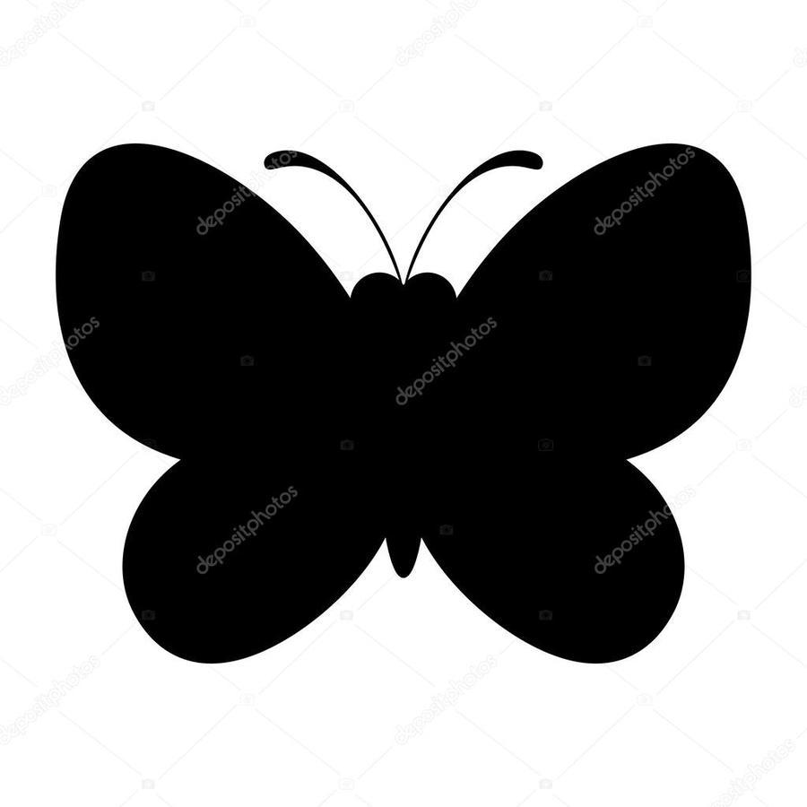 Free Free 198 Silhouette Simple Butterfly Svg SVG PNG EPS DXF File