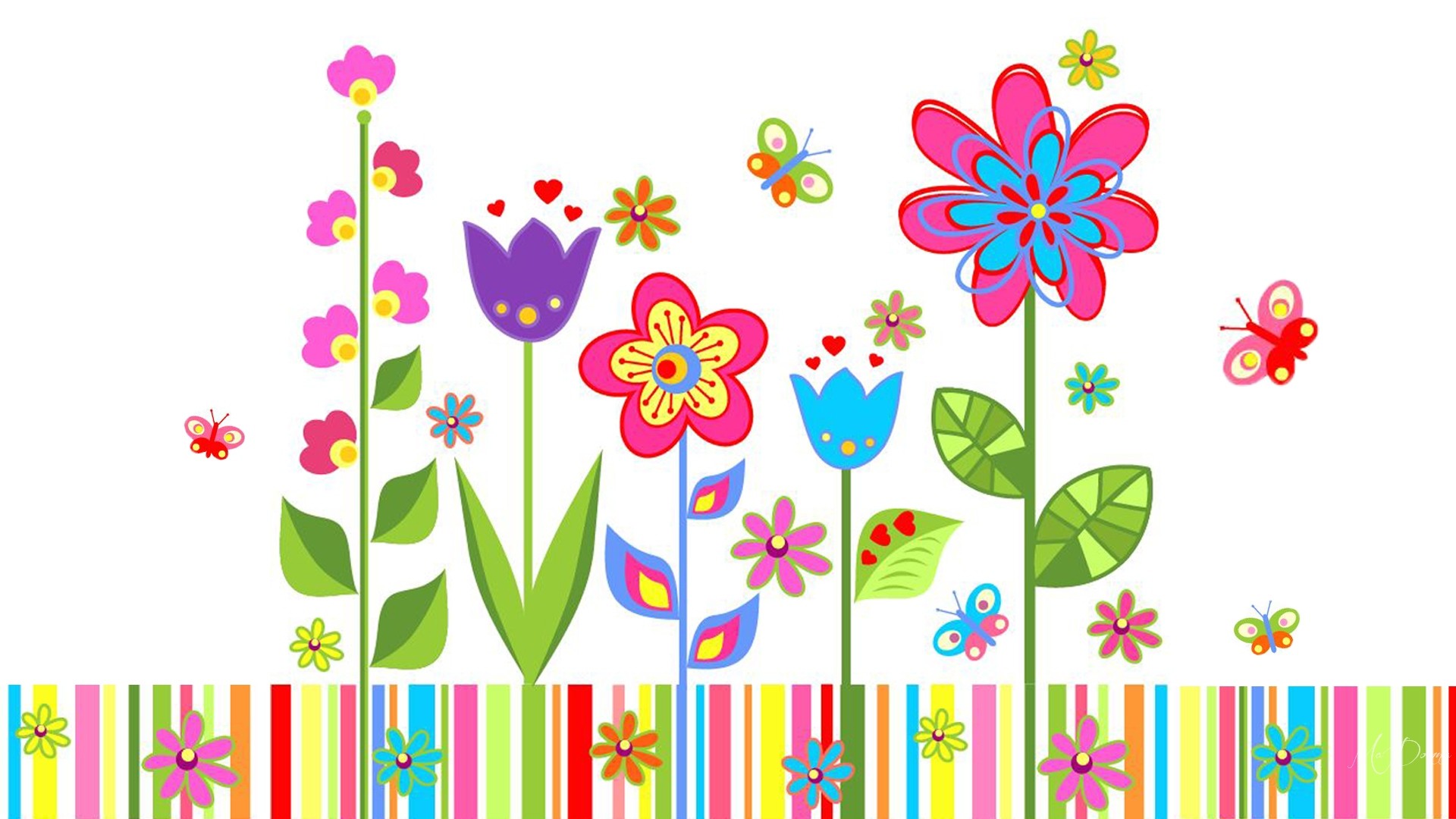 clipart butterfly summer flower