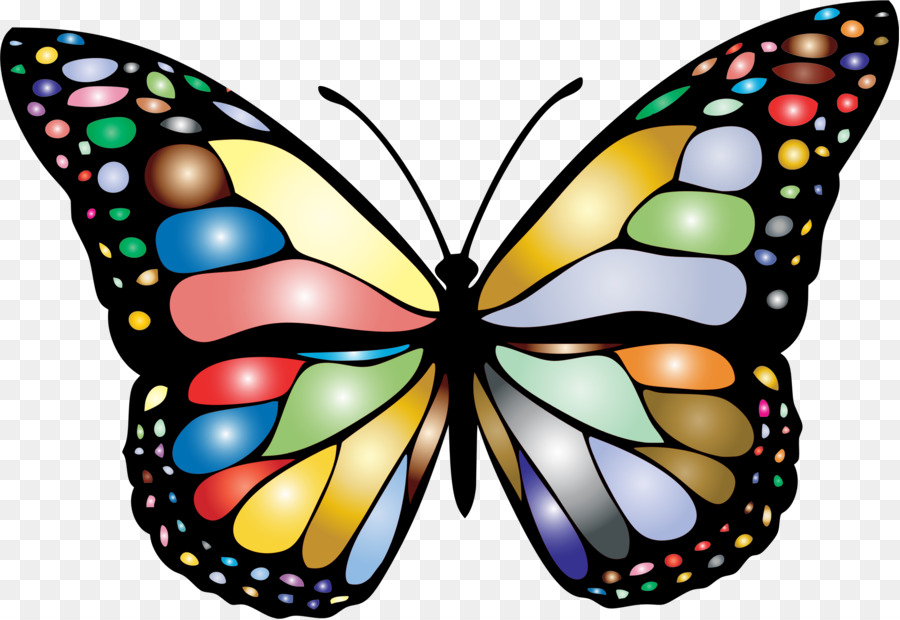 Butterflies clipart translucent. Monarch butterfly clip art