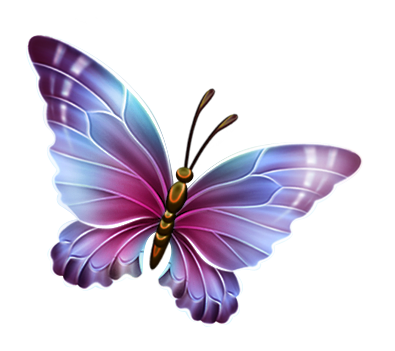 Purple and blue gallery. Butterfly clipart transparent background