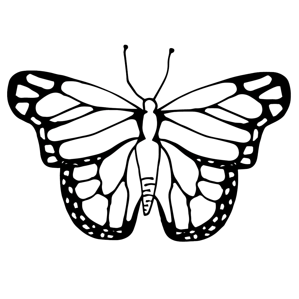 Hand clipart butterfly. Coloring worksheets homeschool life