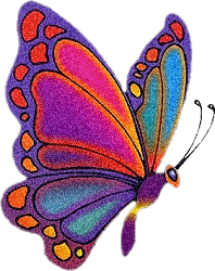 Butterfly clipart animation. Fairy colourful glitter graphic