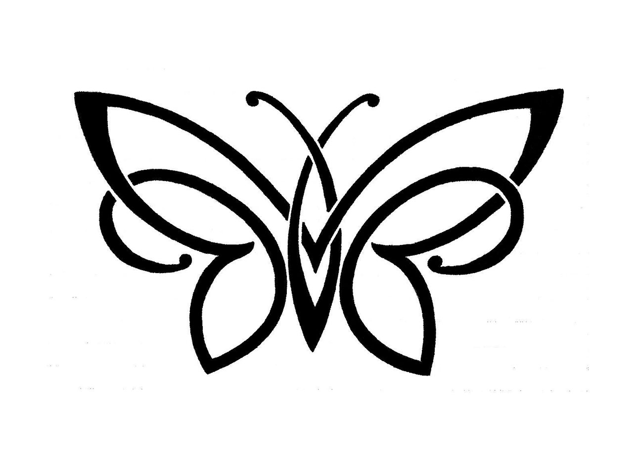 Butterfly clipart easy. Simple drawing of a