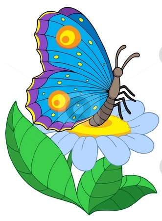 butterfly clipart flower