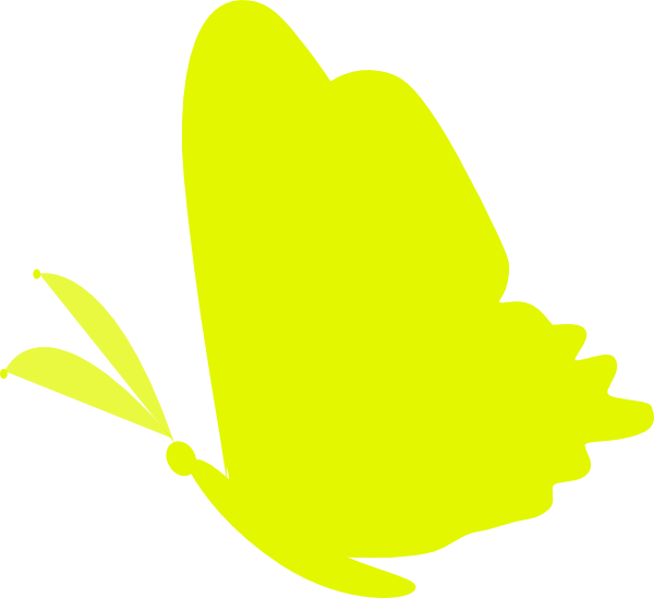 clipart butterfly lime green
