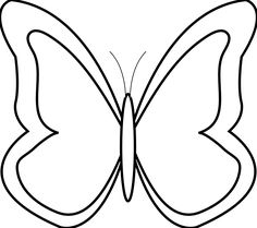 Butterfly clipart line drawing. White clip art banners
