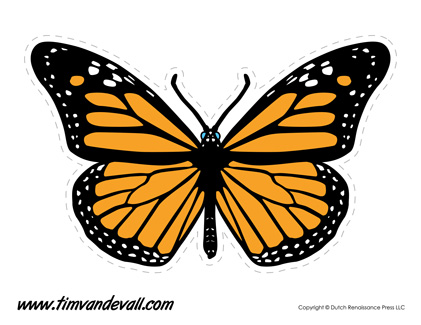 butterfly clipart printable