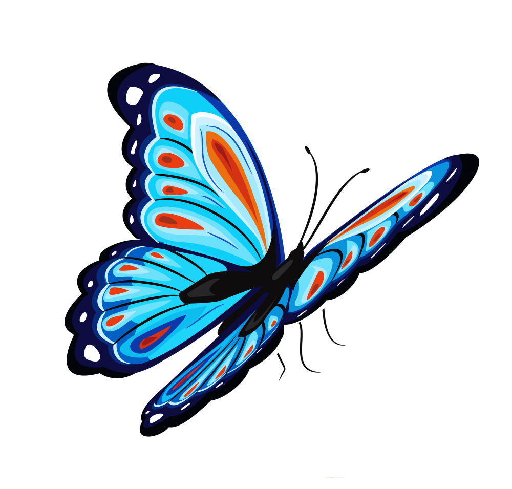 Butterfly clipart translucent. Download blue png for