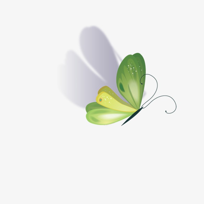 Green png and psd. Butterfly clipart vector