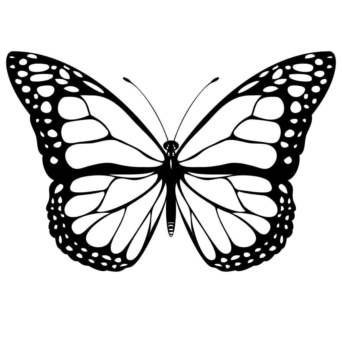 Printable incep imagine ex. Butterfly clipart vector