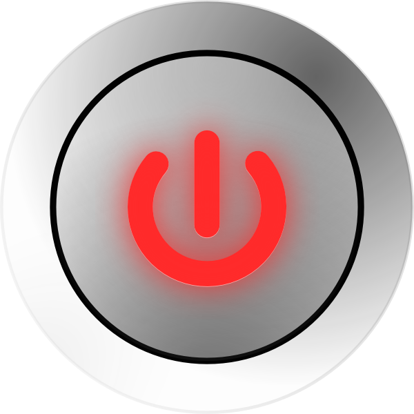 Power states on off. Button clipart boton