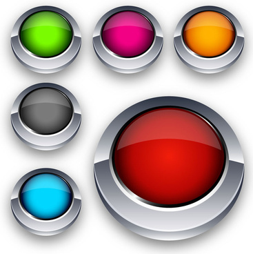 button clipart colorful button