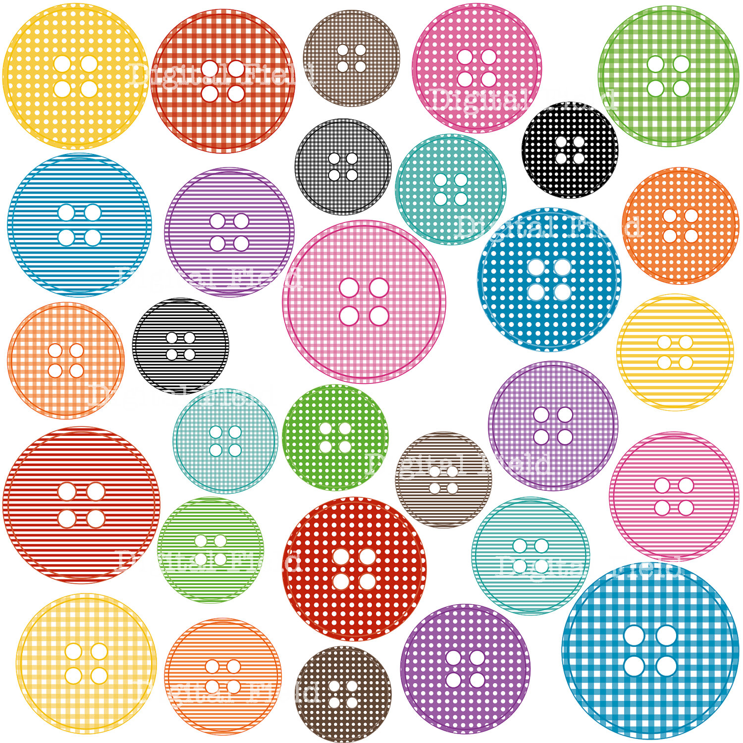 buttons clipart printable