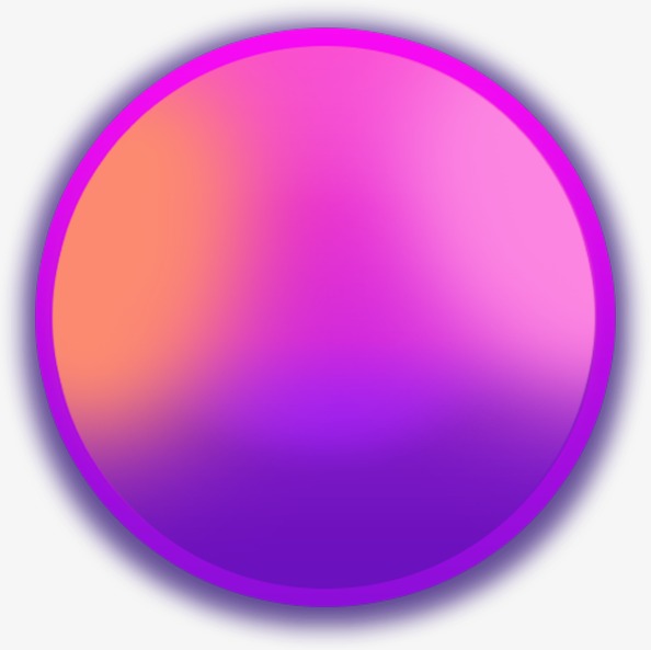 Circle gradient bubble push. Button clipart purple button
