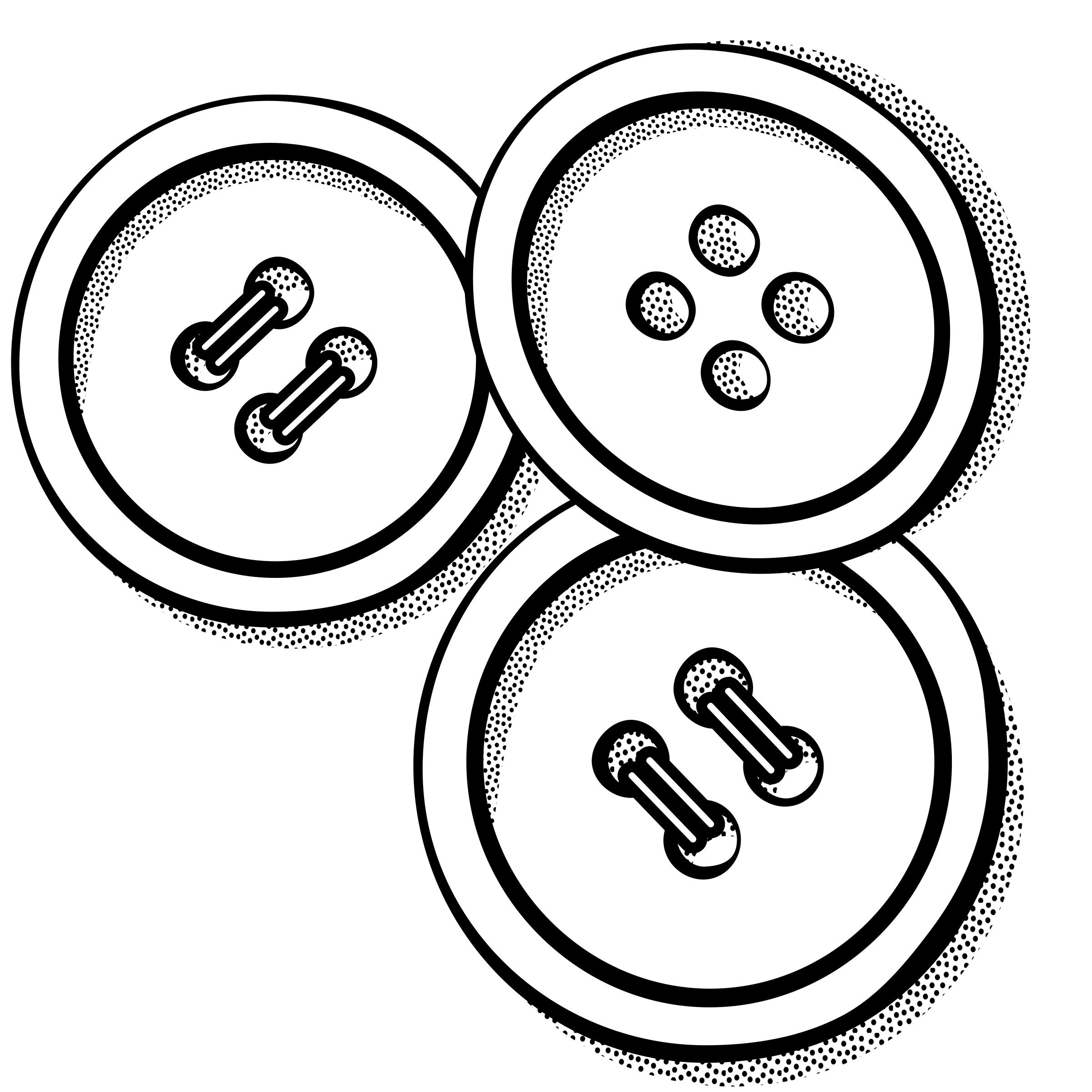 button clipart black and white