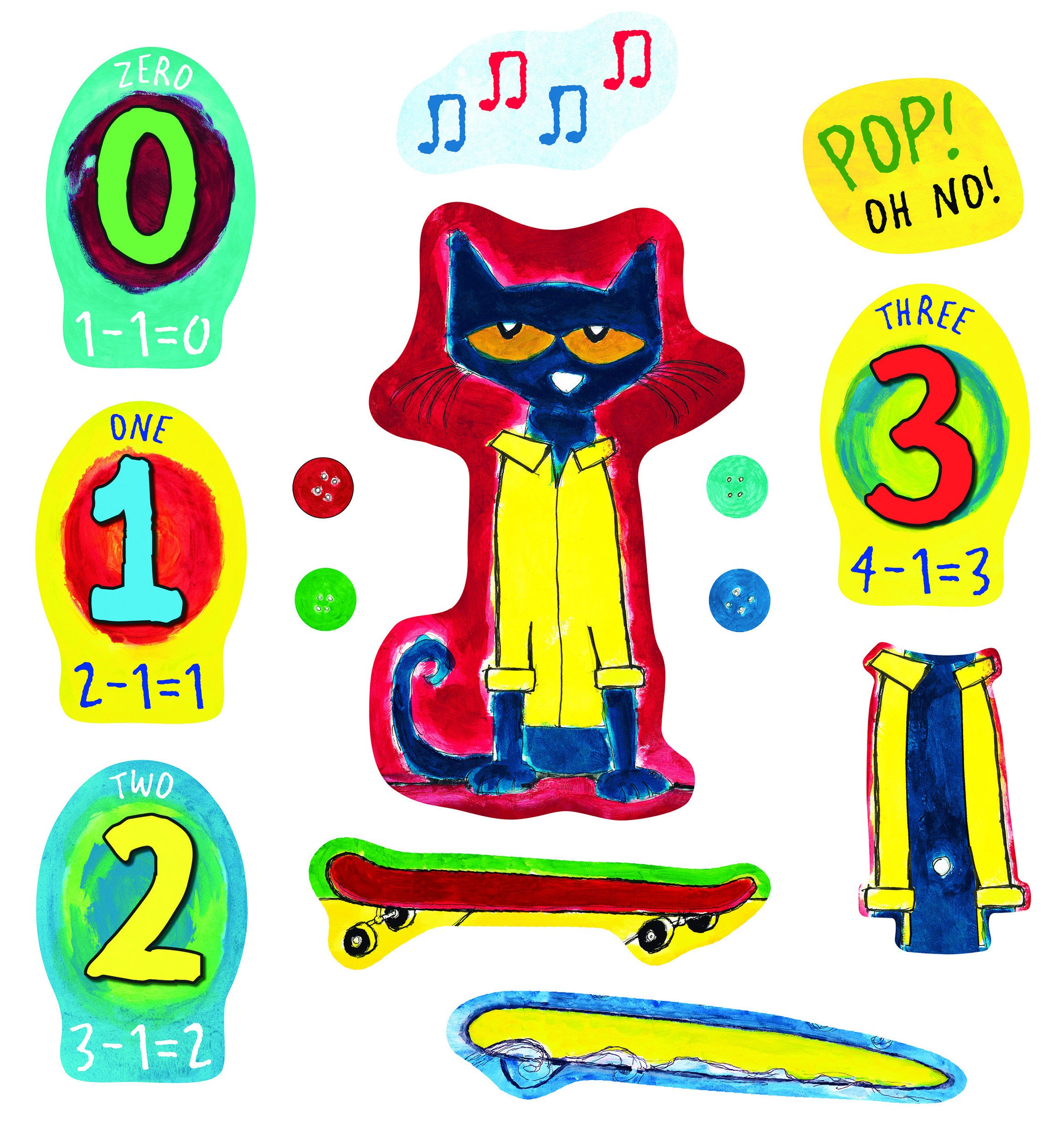 buttons clipart pete the cat