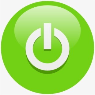 Buttons clipart power. Svg green button logo
