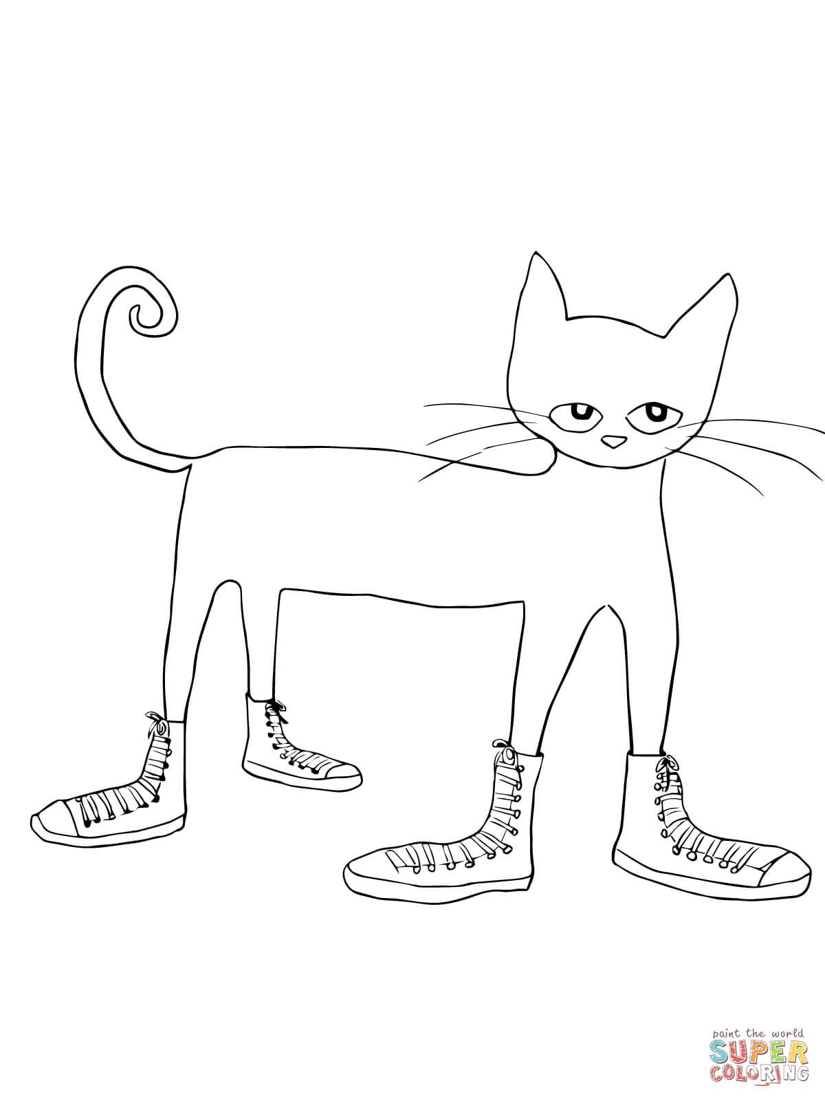 Pete the cat and. Buttons clipart sketch