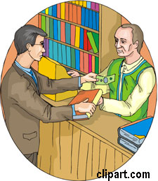 buy clipart book stall