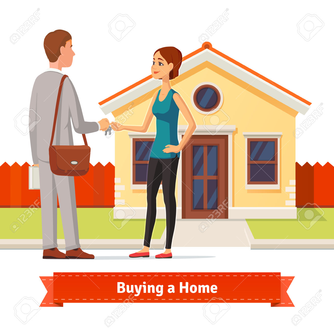 buy clipart buying house