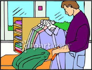 Buying clothes station . Buy clipart clothing