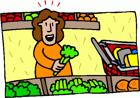 buy clipart food shopping