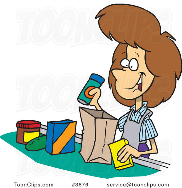 buy clipart grocery store worker