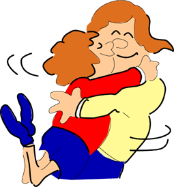 hugging clipart power