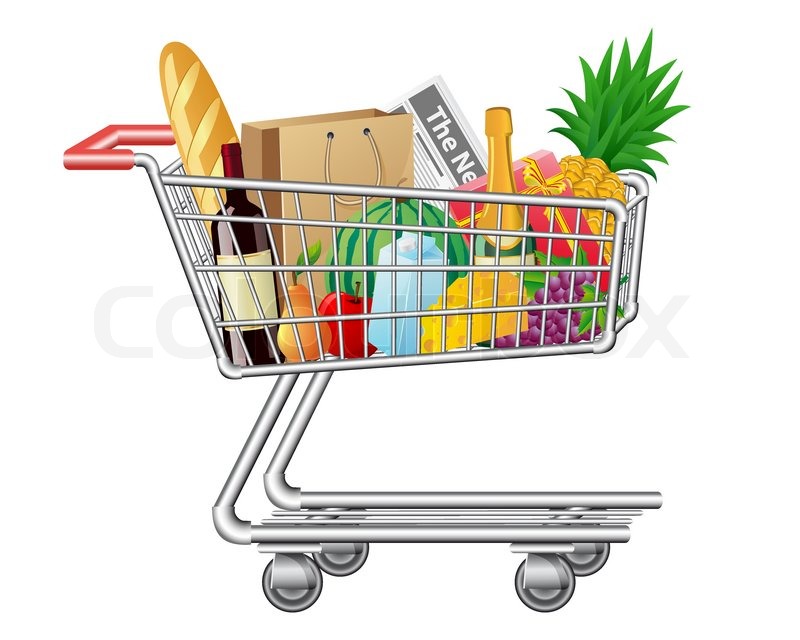 buy clipart supermarket shopping