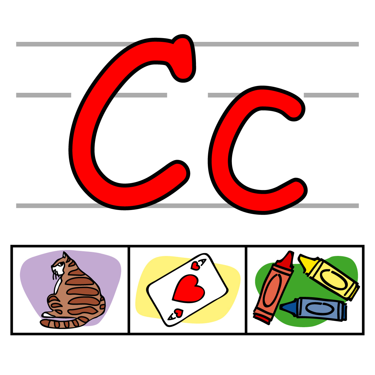 c clipart alphabet