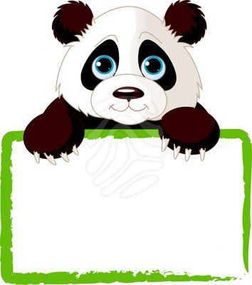 clipart panda bamboo
