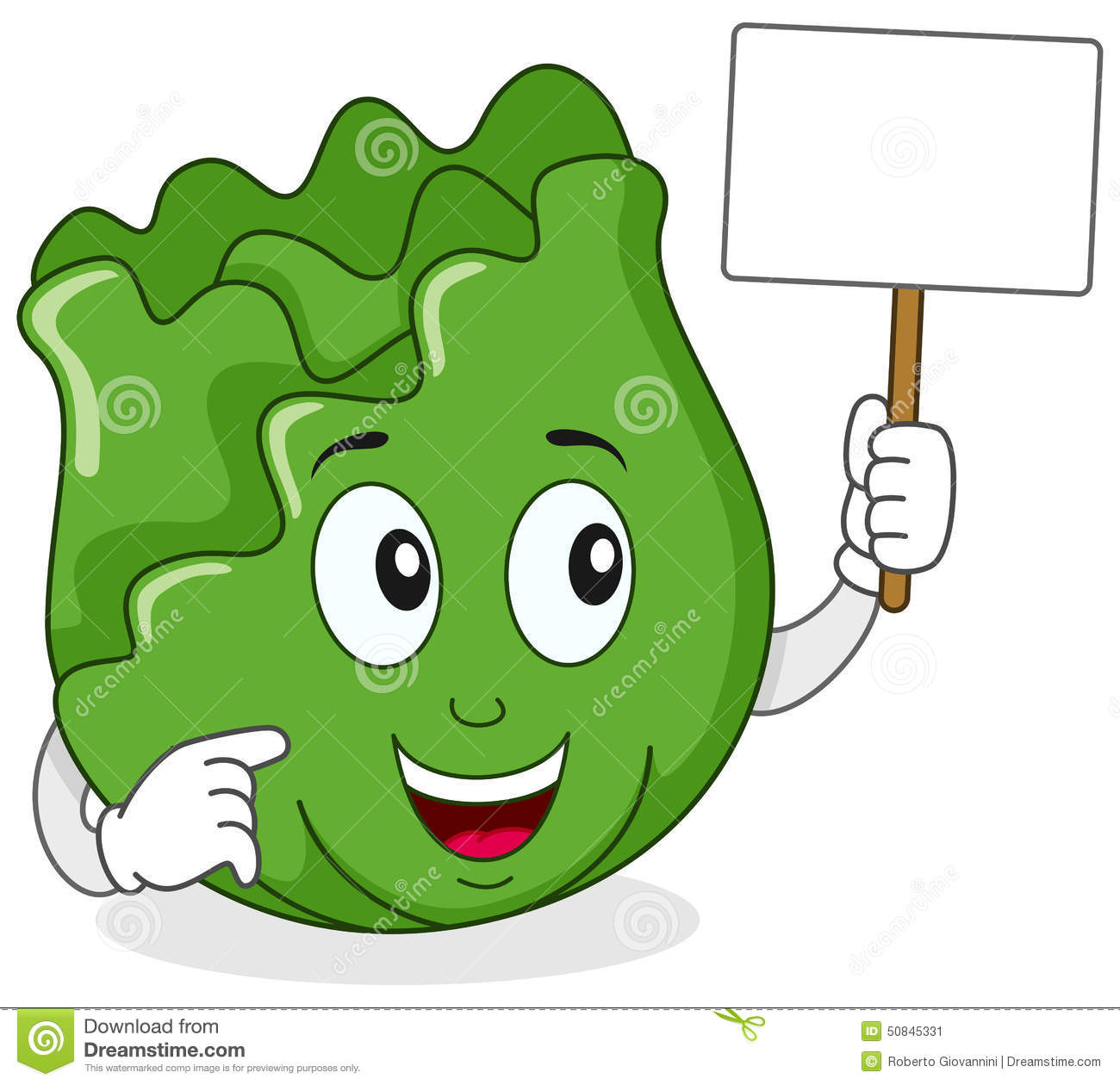 Pencil and in color. Cabbage clipart happy