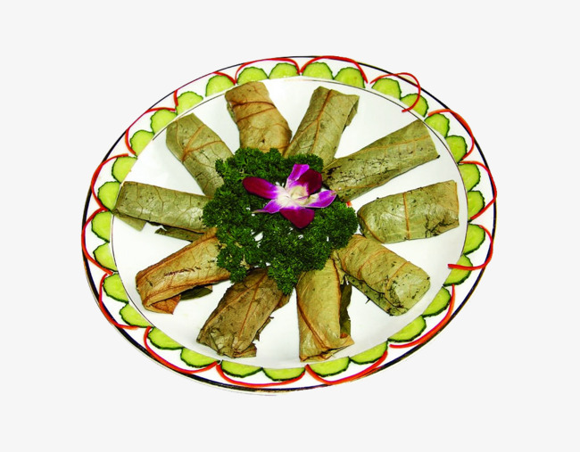 Cabbage clipart row. Lotus leaf rice dishes