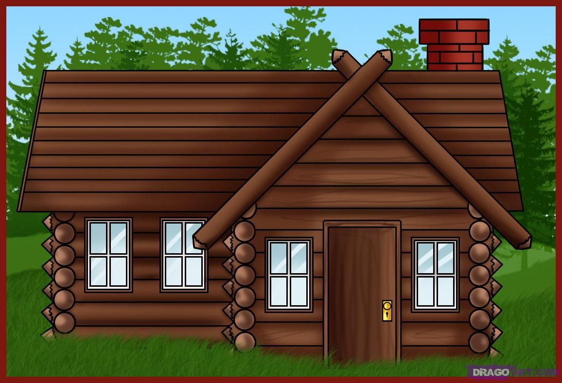 cabin clipart animated