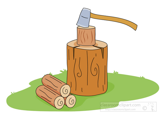 logs clipart chopped wood