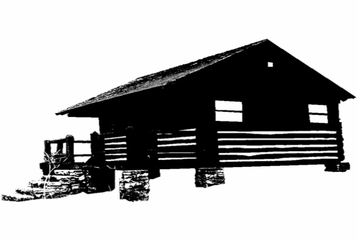 cabin clipart colonial